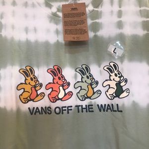 Dancing Rabbits Vans Tie Dye Tee NWT